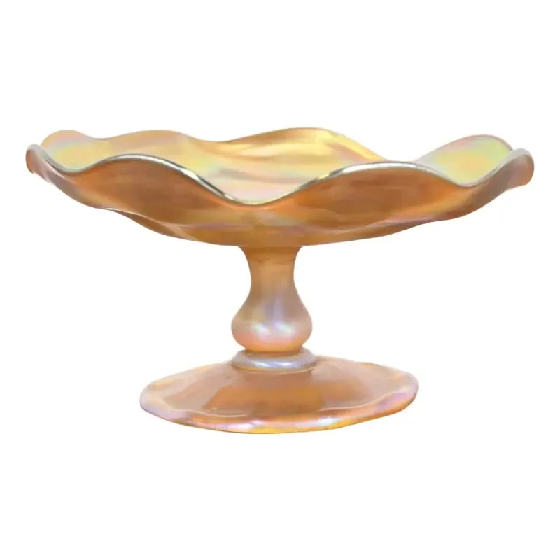 Louis Comfort Tiffany Favrile Iridescent Art Glass Compote Dish or Tazza (1 of 9)