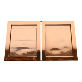 Tiffany & Co. Art Deco Period Copper Double Picture Frame