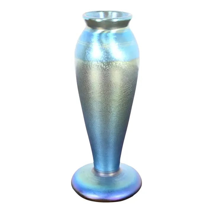 Quezal Arts & Crafts Iridescent Art Glass Vase (1 of 12)