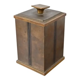 Bradley & Hubbard Arts and Crafts Brass Humidor Cigar Box