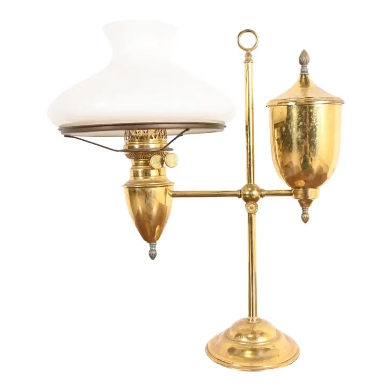 Bradley & Hubbard Antique Arts & Crafts Brass Student Lamp (1 of 13)