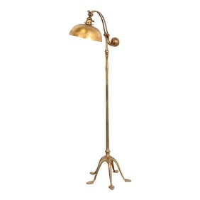 Tiffany Studios New York Bronze Doré Counterbalance Floor Lamp, Circa 1910