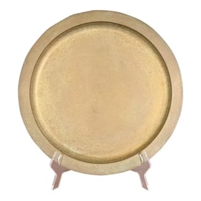 Tiffany Studios New York Bronze Doré Large Charger Plate or Tray