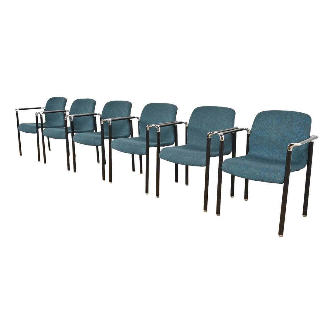 Herman Miller Modern Stacking Armchairs, Set of Six (1 of 12)