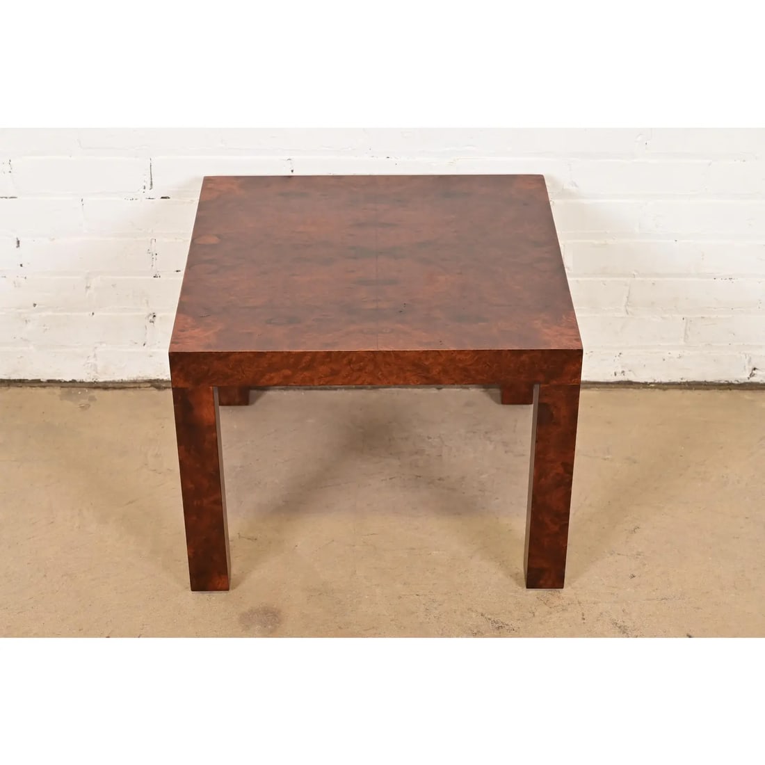 Paul Evans for Directional Mid-Century Modern Burl Wood Parsons Side Table, 1960s - 3