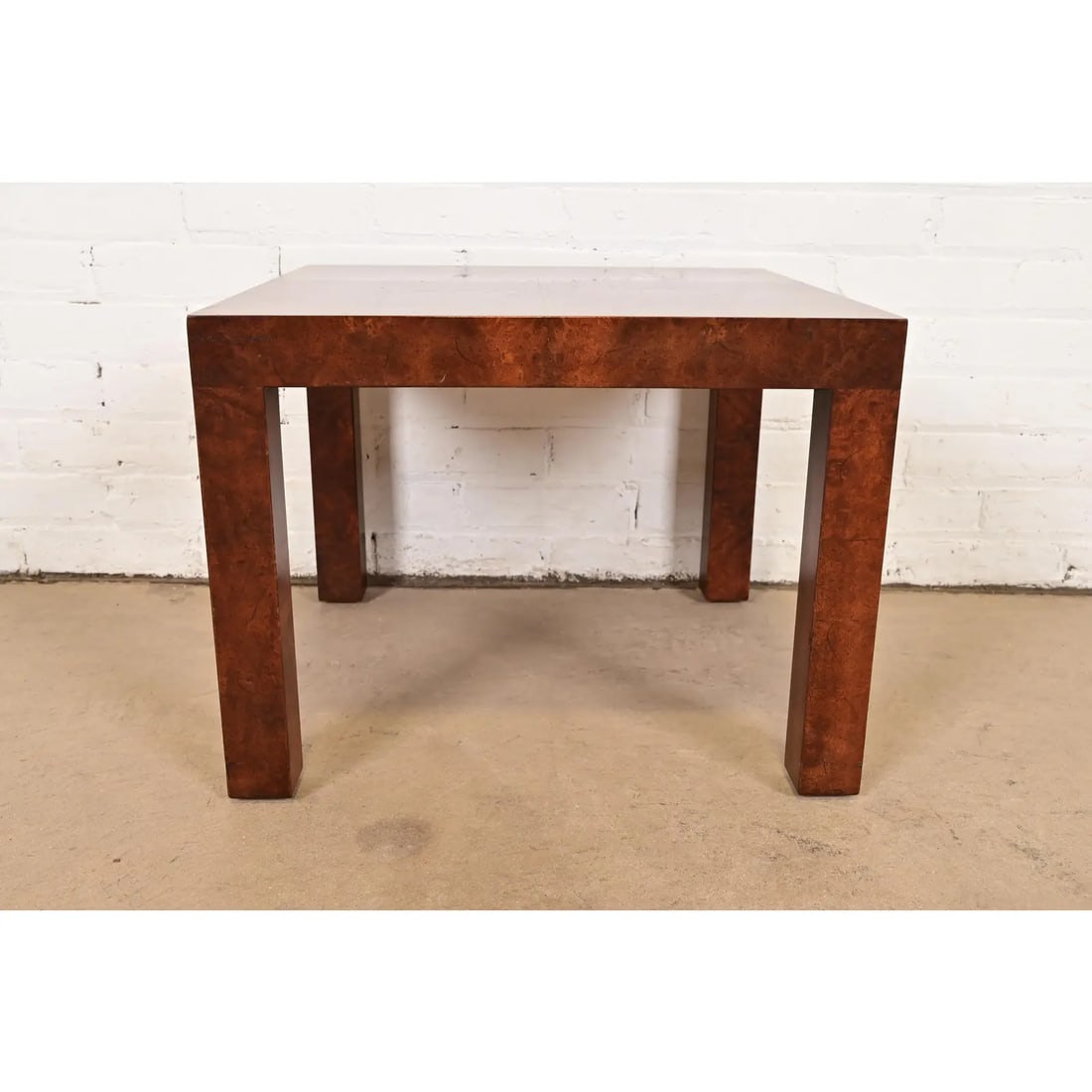Paul Evans for Directional Mid-Century Modern Burl Wood Parsons Side Table, 1960s - 9