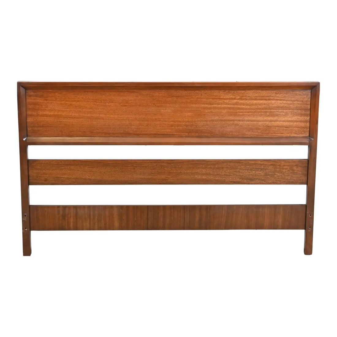 Milo Baughman for Drexel Perspective Exotic Mindoro Wood Full Size Headboard, 1950s (1 of 8)
