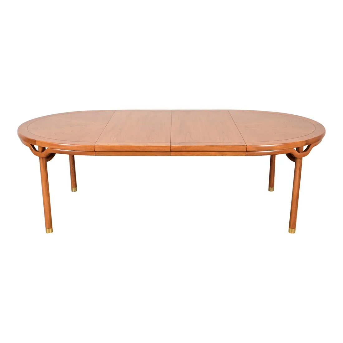 Michael Taylor for Baker Furniture Far East Collection Sculpted Walnut Dining Table, Circa 1960s (1 of 12)