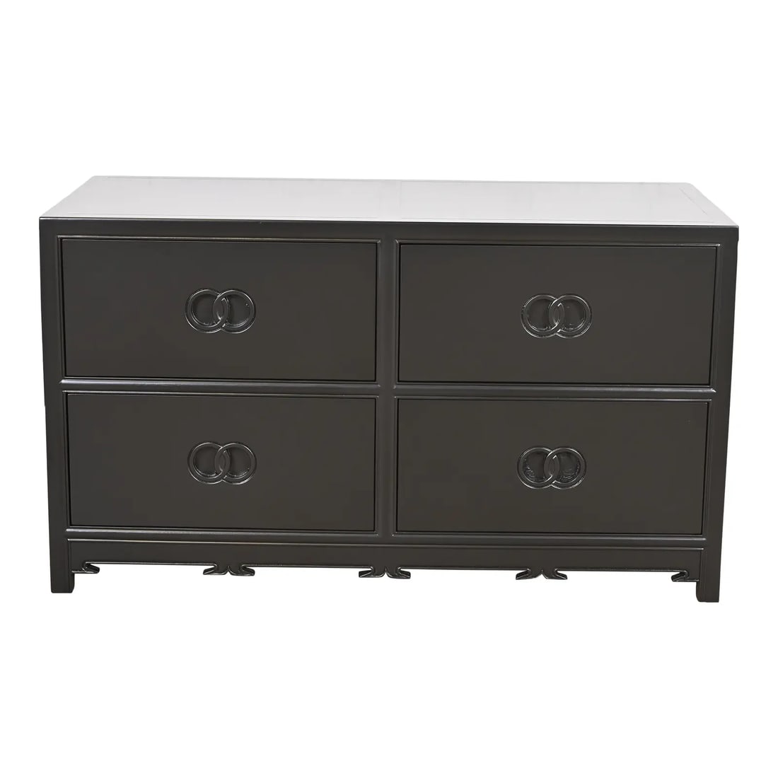 Michael Taylor for Baker Furniture Far East Collection Black Lacquered Dresser Chest (1 of 12)