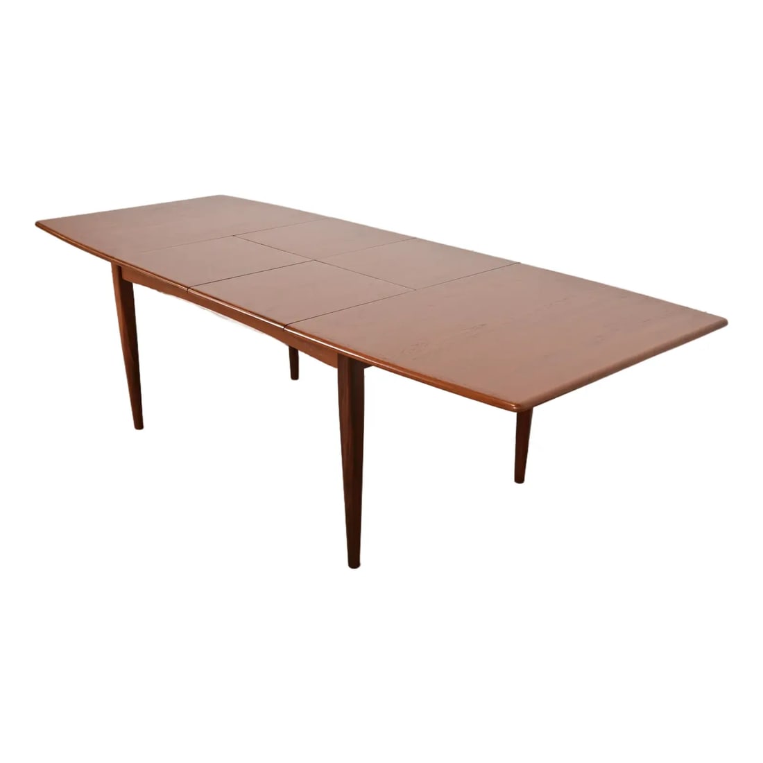Falster Danish Modern Teak Boat-Shaped Extension Dining Table, Newly Refinished (1 of 13)