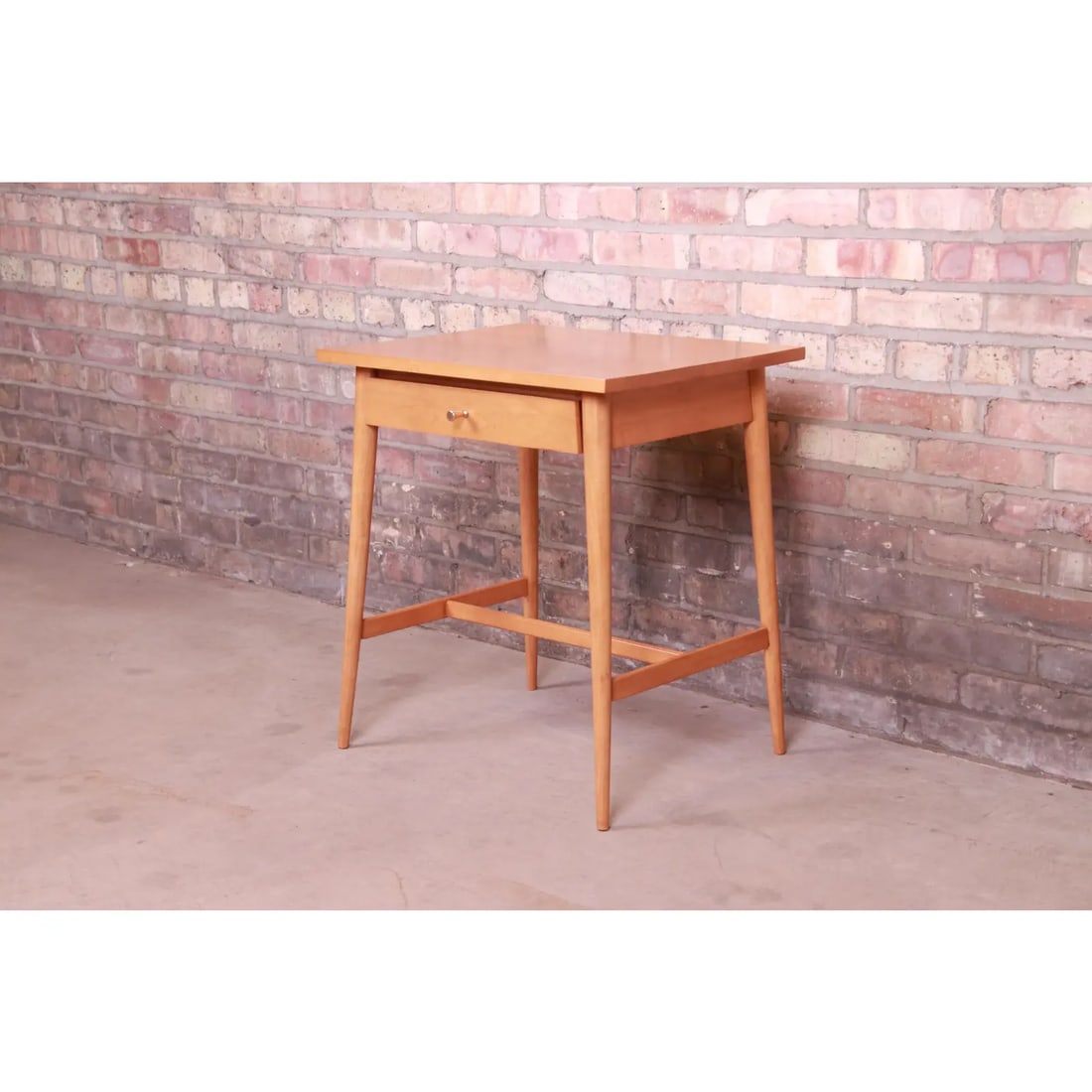 Paul McCobb Planner Group Solid Maple Nightstand, Newly Refinished - 12