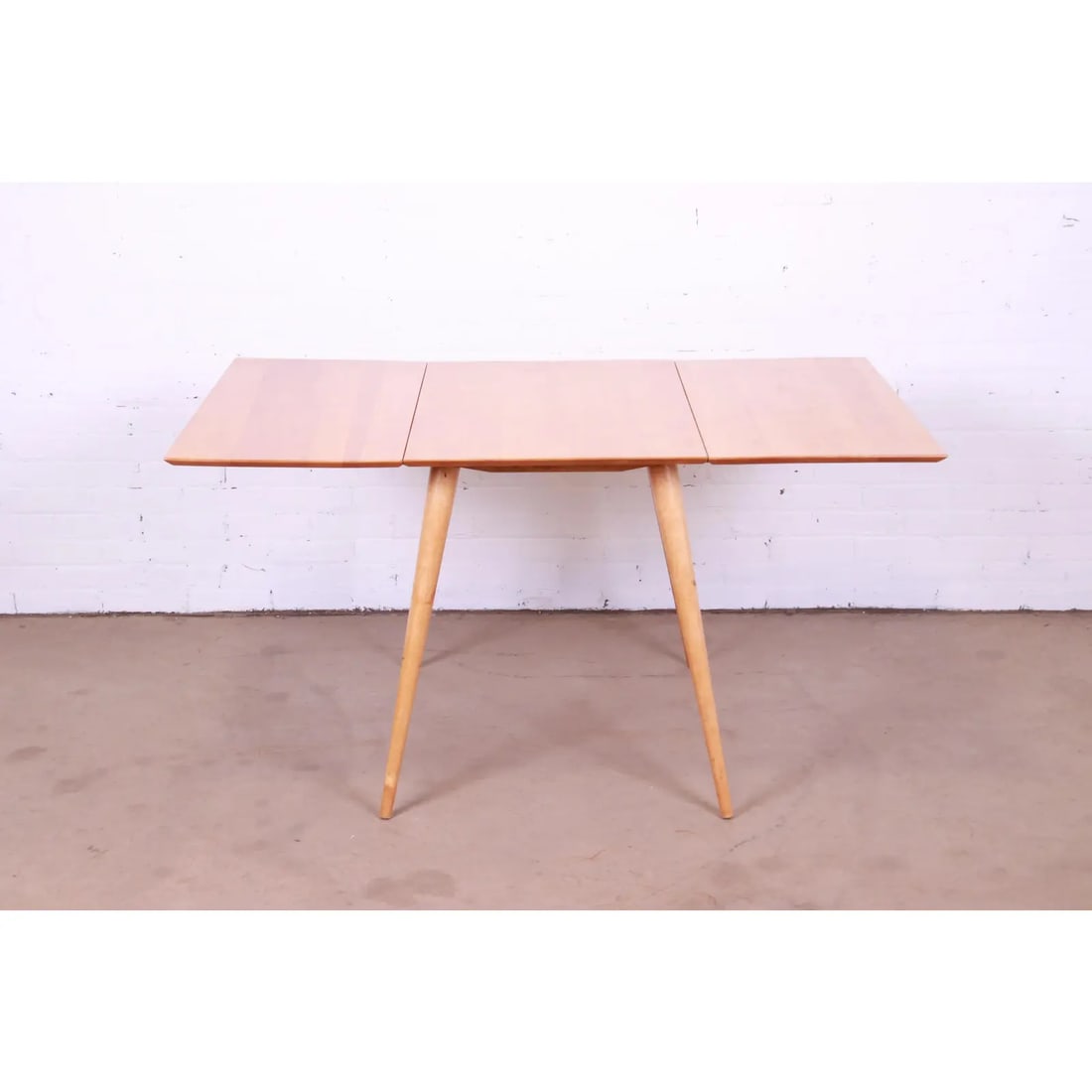 Paul McCobb Planner Group Solid Maple Drop Leaf Dining Table, Newly Refinished - 3