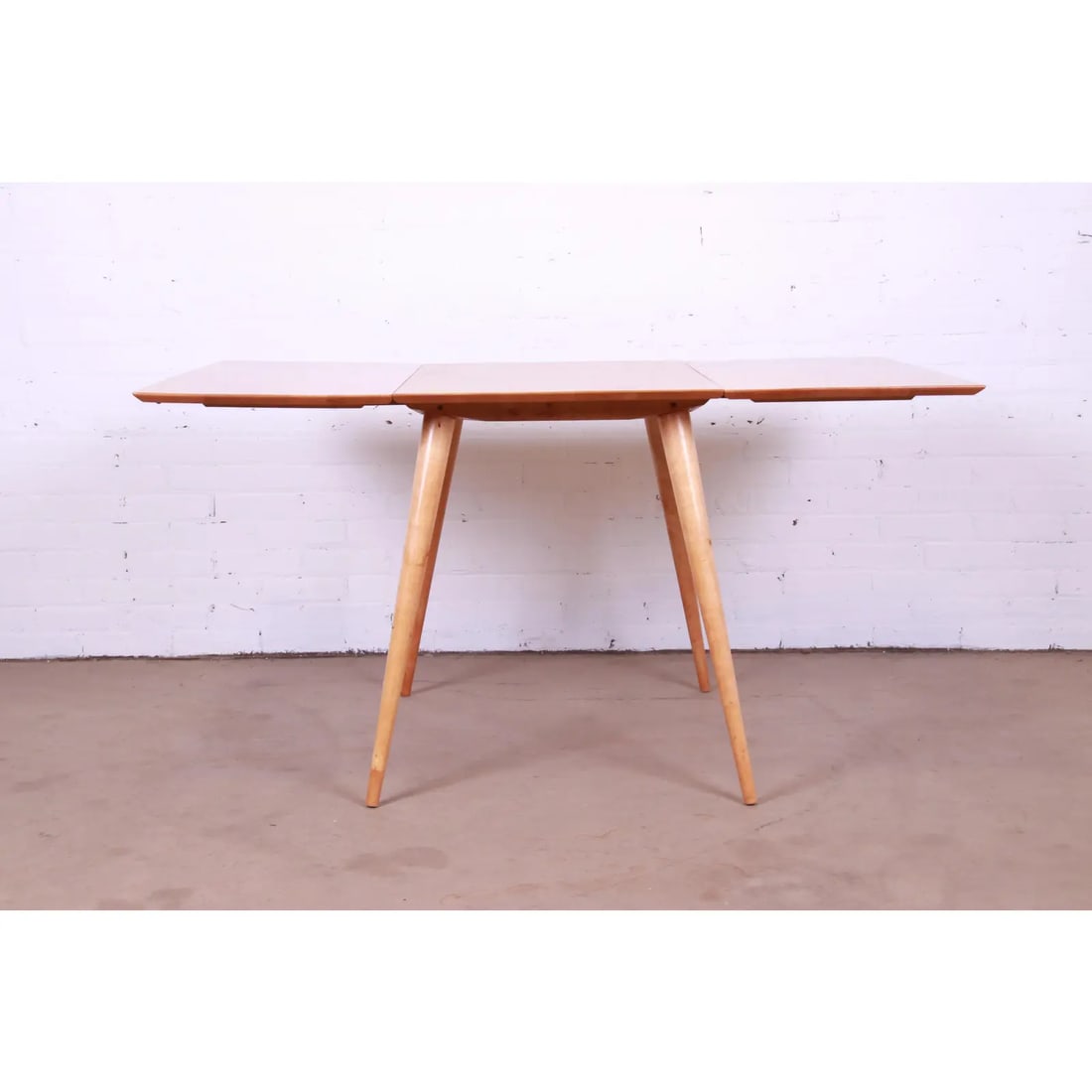 Paul McCobb Planner Group Solid Maple Drop Leaf Dining Table, Newly Refinished - 4