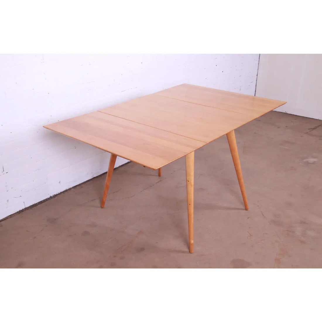 Paul McCobb Planner Group Solid Maple Drop Leaf Dining Table, Newly Refinished - 5