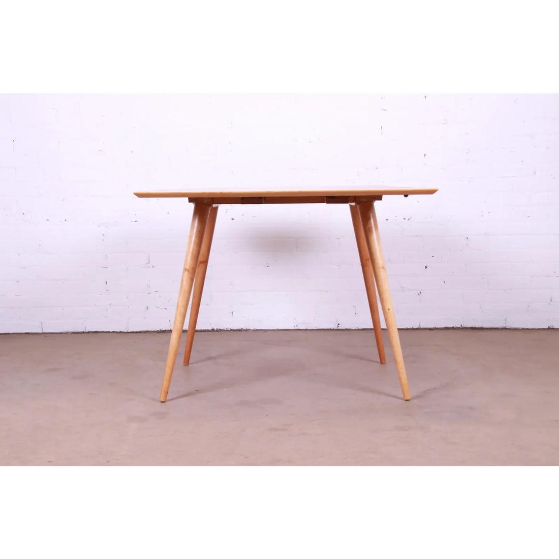 Paul McCobb Planner Group Solid Maple Drop Leaf Dining Table, Newly Refinished - 7