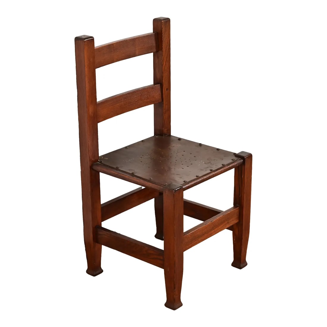 Joseph McHugh Antique Mission Oak Arts & Crafts Desk Chair or Side Chair, Circa 1920s (1 of 12)