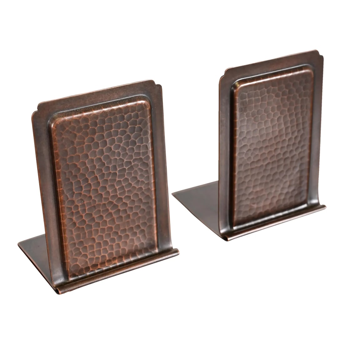 Roycroft Arts & Crafts Hammered Copper Bookends, Circa 1920s (1 of 13)