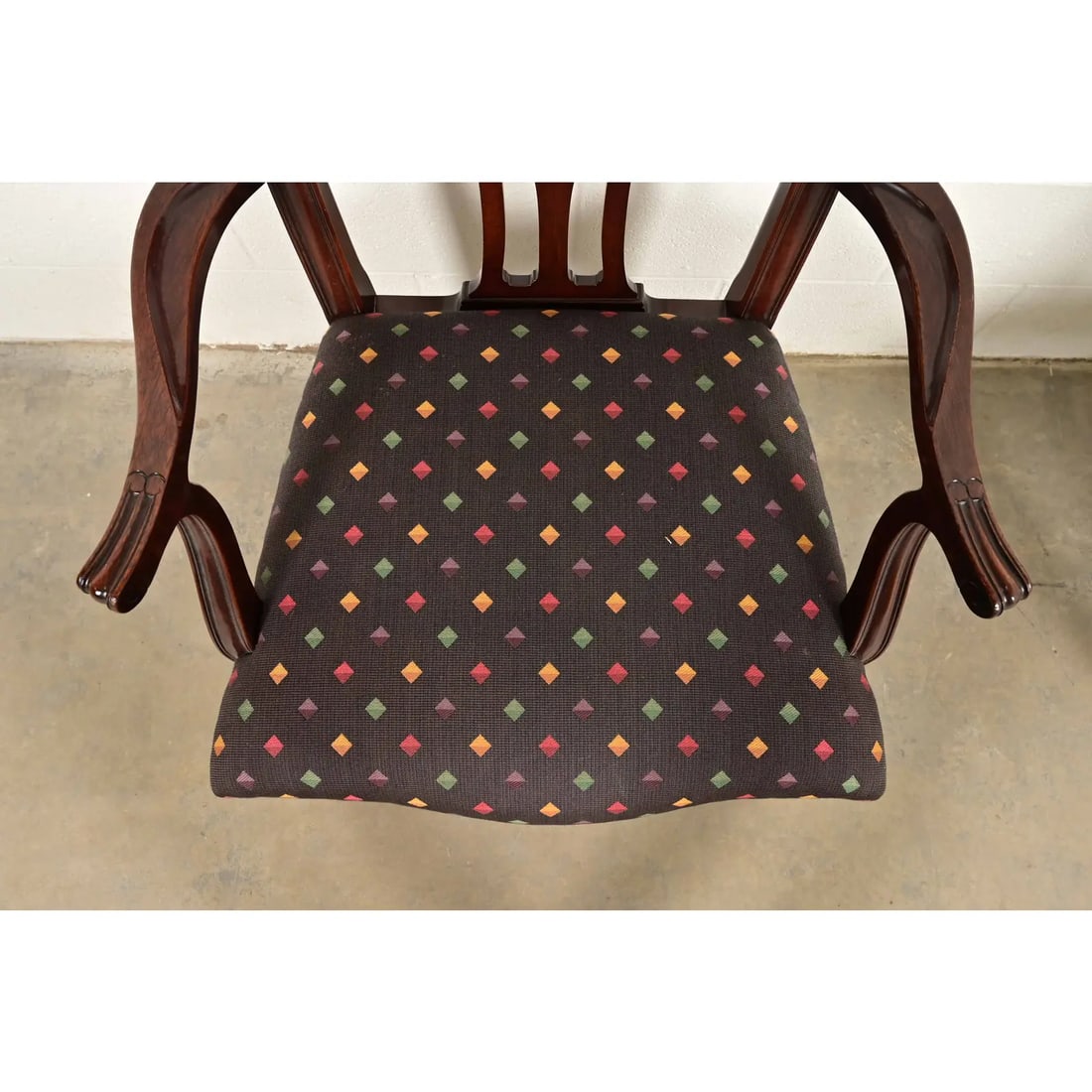 Kindel Furniture Georgian Carved Mahogany Armchairs, Pair - 7