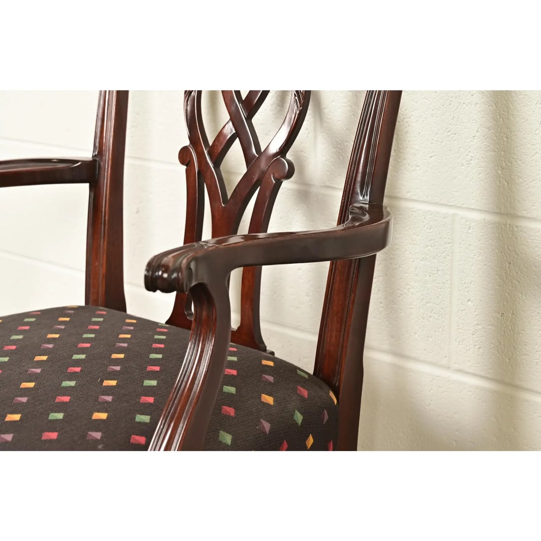 Kindel Furniture Georgian Carved Mahogany Armchairs, Pair - 8