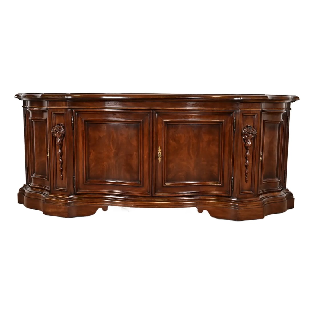 Karges French Regency Louis XVI Burled Walnut Sideboard or Bar Cabinet (1 of 14)