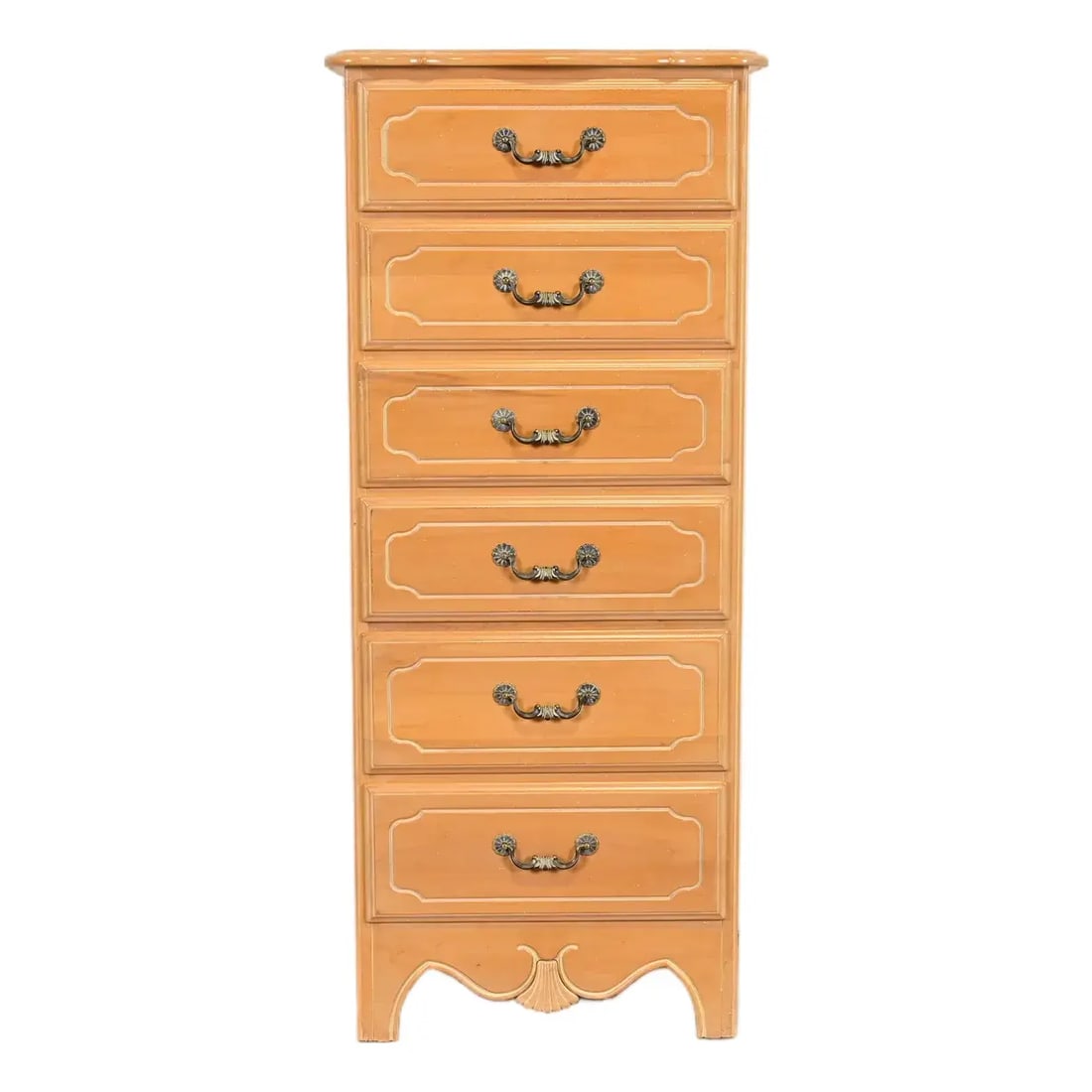 Ethan Allen Country French Carved Maple Lingerie Chest or Semainier (1 of 13)