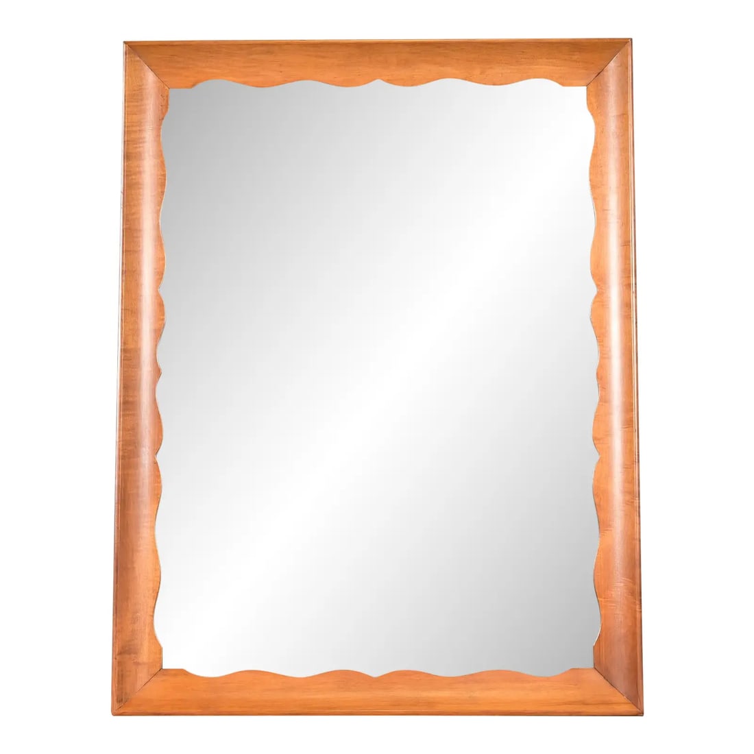 Ethan Allen Style American Colonial Carved Maple Framed Wall Mirror, Circa 1970s (1 of 10)