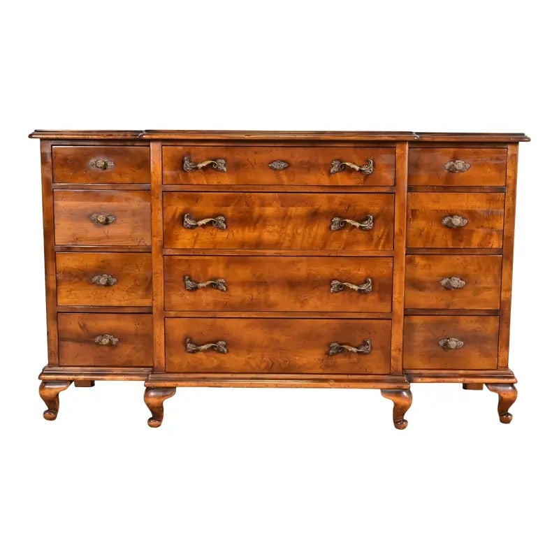 Italian Provincial Louis XV Carved Maple Twelve-Drawer Dresser or Credenza by Guido Zichele (1 of 13)