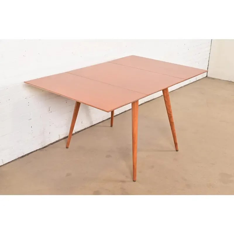 Paul McCobb Planner Group Solid Maple Drop Leaf Dining Table, Newly Refinished - 11