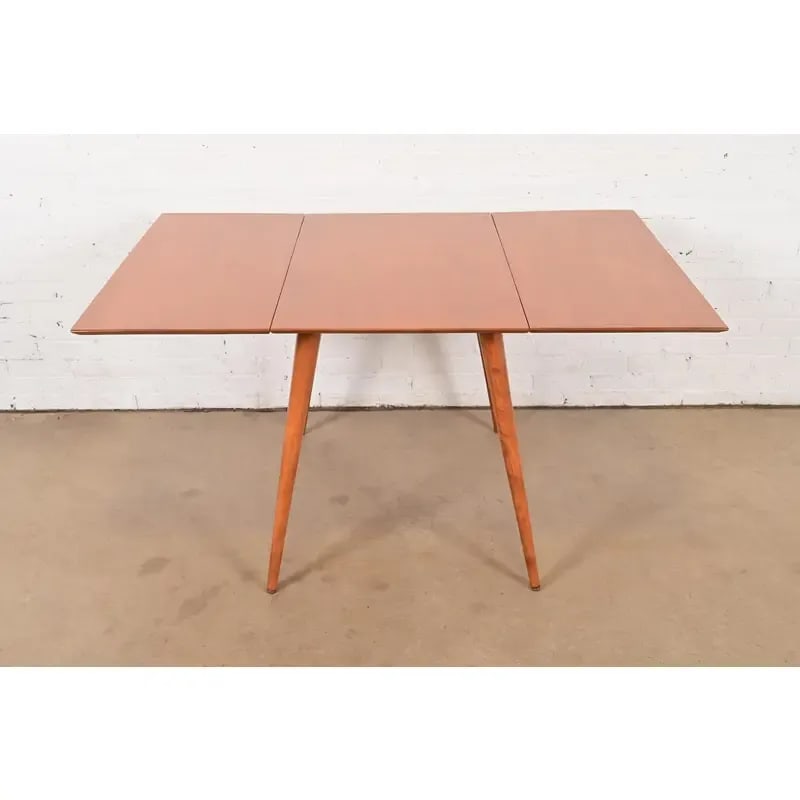 Paul McCobb Planner Group Solid Maple Drop Leaf Dining Table, Newly Refinished - 3