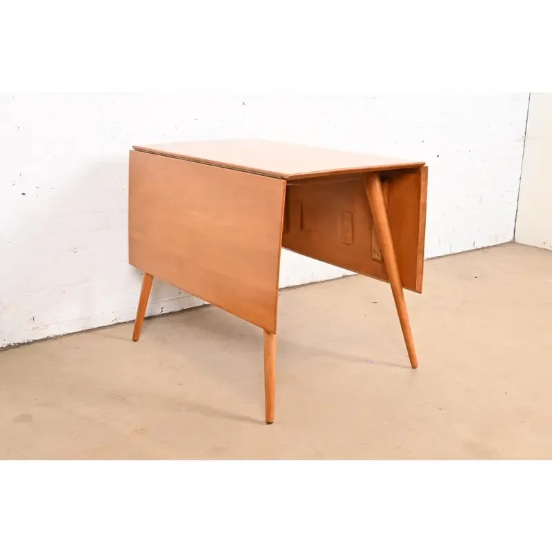 Paul McCobb Planner Group Solid Maple Drop Leaf Dining Table, 1950s - 10