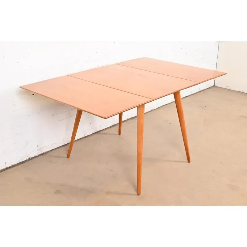 Paul McCobb Planner Group Solid Maple Drop Leaf Dining Table, 1950s - 2