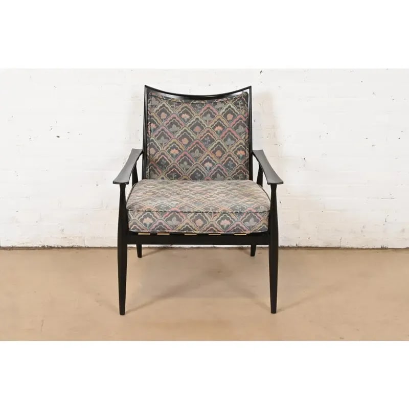 Paul McCobb Planner Group Black Lacquered Lounge Chair, 1950s - 3