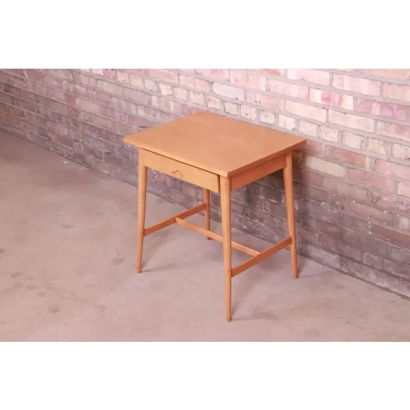 Paul McCobb Planner Group Solid Maple Nightstand, Newly Refinished - 2