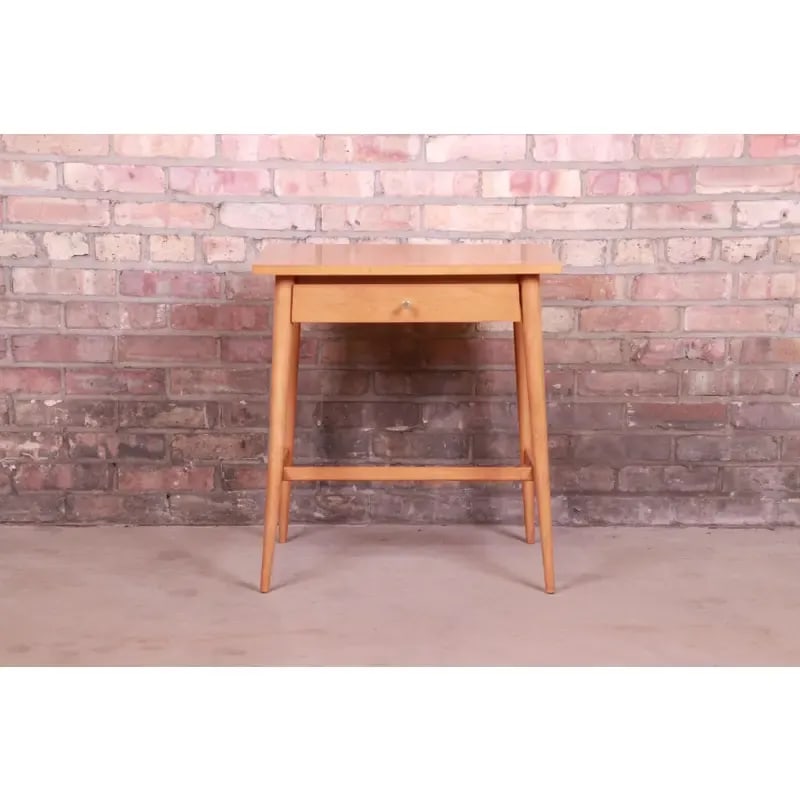 Paul McCobb Planner Group Solid Maple Nightstand, Newly Refinished - 3