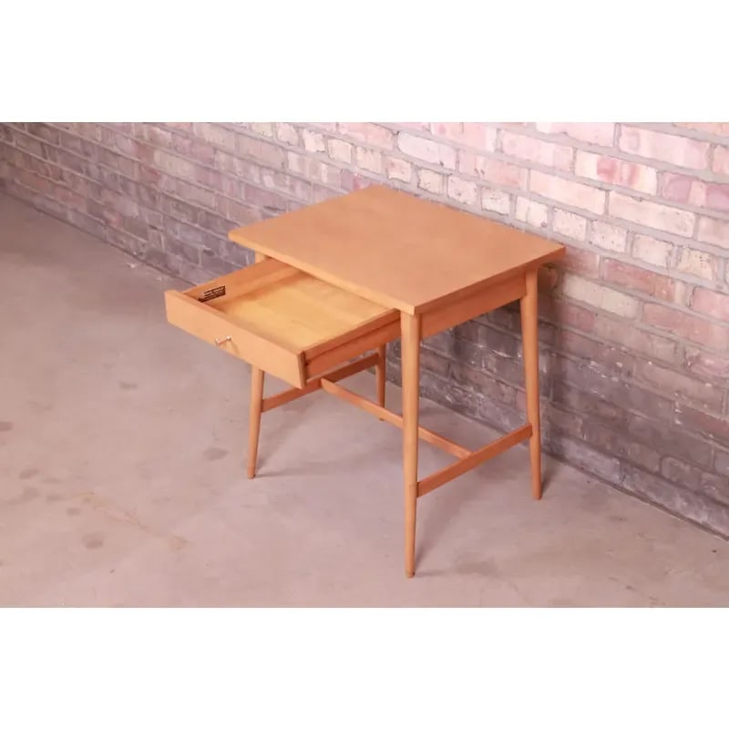 Paul McCobb Planner Group Solid Maple Nightstand, Newly Refinished - 6