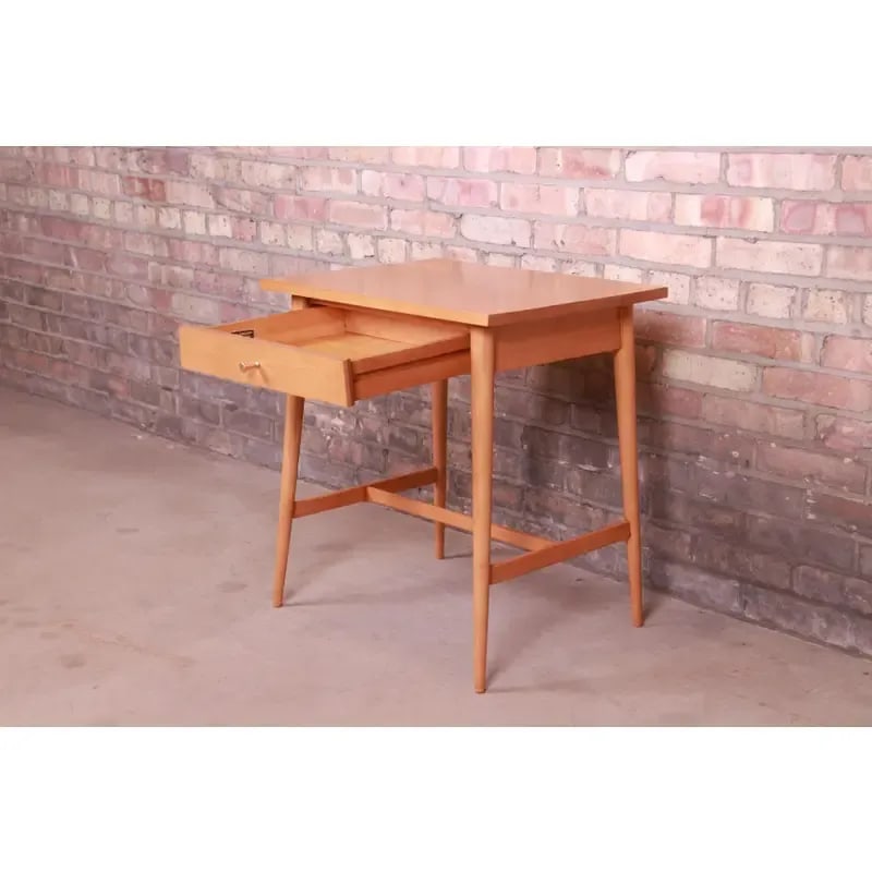 Paul McCobb Planner Group Solid Maple Nightstand, Newly Refinished - 7