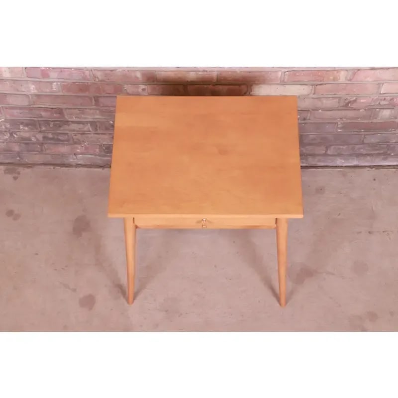 Paul McCobb Planner Group Solid Maple Nightstand, Newly Refinished - 8