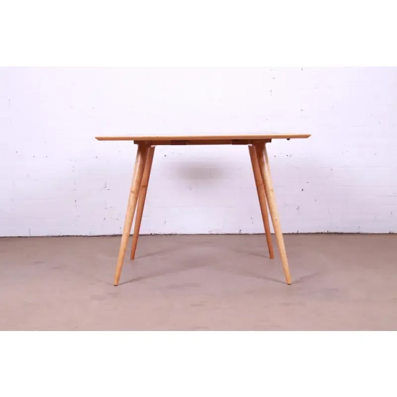 Paul McCobb Planner Group Solid Maple Drop Leaf Dining Table, Newly Refinished - 7
