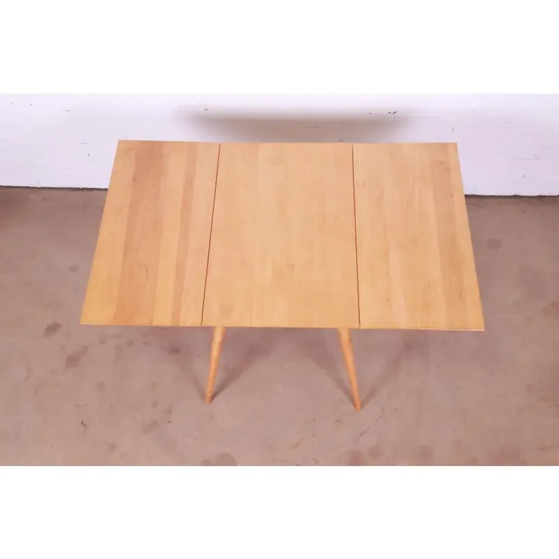 Paul McCobb Planner Group Solid Maple Drop Leaf Dining Table, Newly Refinished - 8