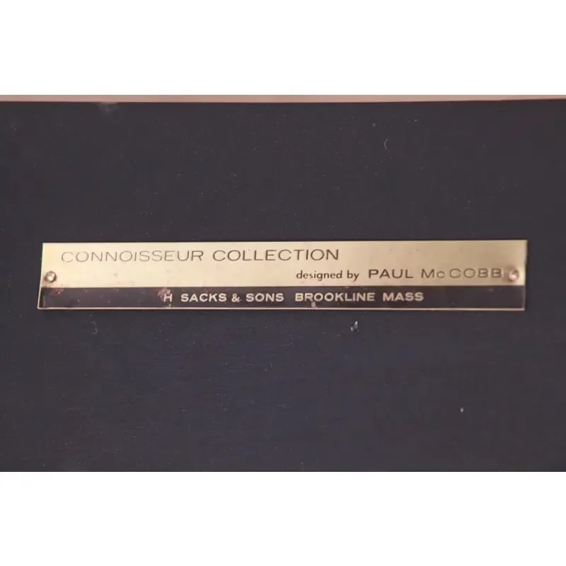 Paul McCobb Connoisseur Collection Black Lacquered Mahogany and Brass Extension Dining Table - 12