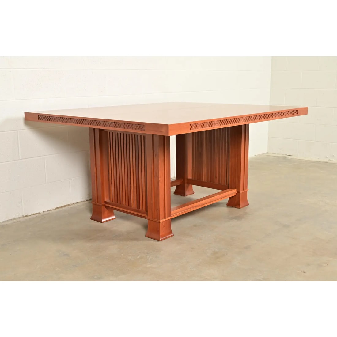 Frank Lloyd Wright for Cassina Arts & Crafts Husser House Cherry Wood Dining Table - 12