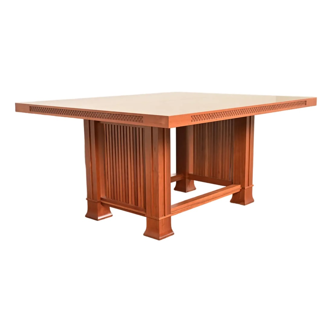 Frank Lloyd Wright for Cassina Arts & Crafts Husser House Cherry Wood Dining Table (1 of 12)