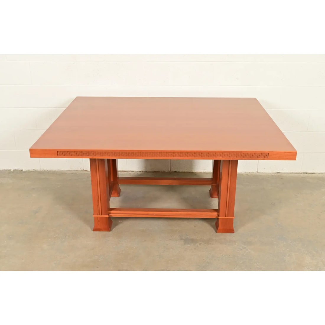 Frank Lloyd Wright for Cassina Arts & Crafts Husser House Cherry Wood Dining Table - 2