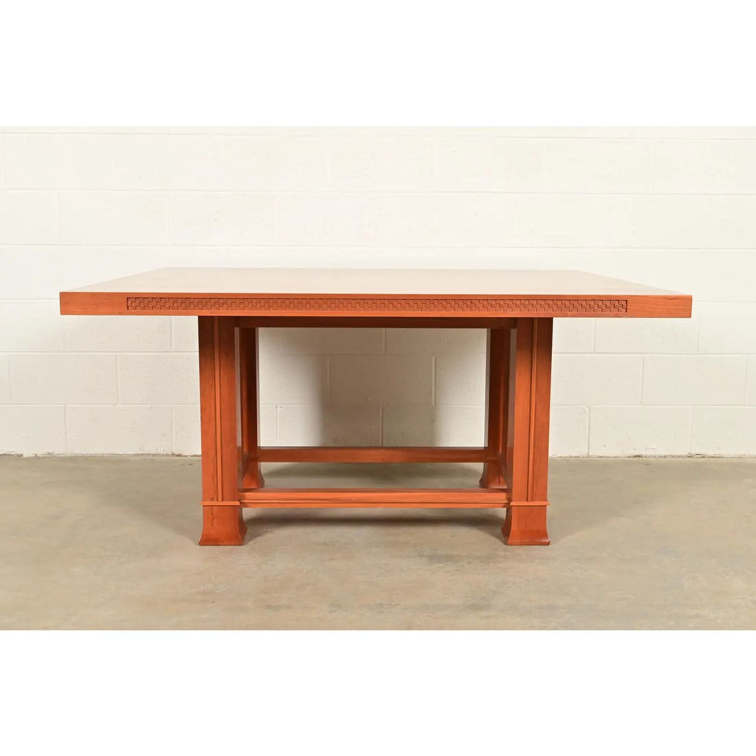 Frank Lloyd Wright for Cassina Arts & Crafts Husser House Cherry Wood Dining Table - 3