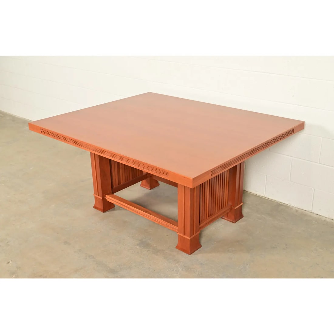 Frank Lloyd Wright for Cassina Arts & Crafts Husser House Cherry Wood Dining Table - 4