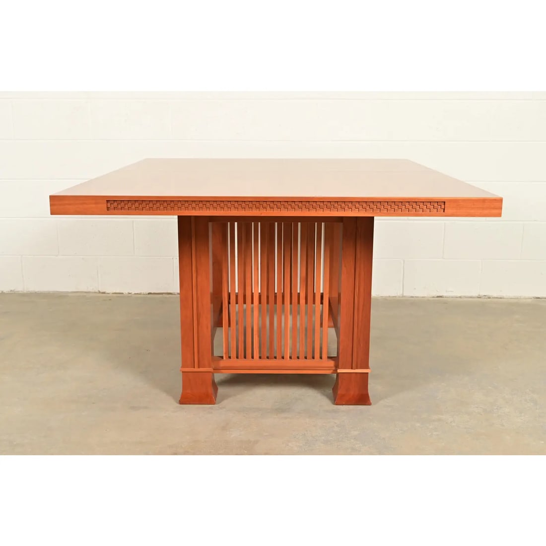 Frank Lloyd Wright for Cassina Arts & Crafts Husser House Cherry Wood Dining Table - 9