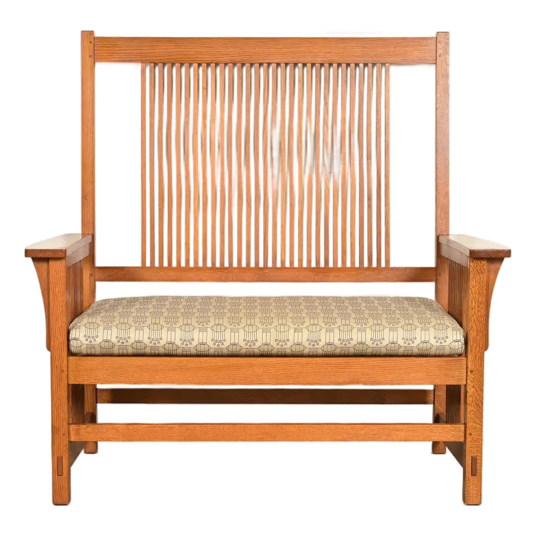 Stickley Mission Oak Arts & Crafts Spindle Bench or Settee (1 of 18)