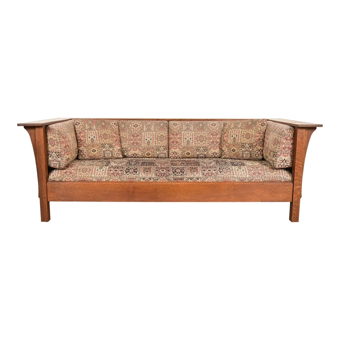 Stickley Mission Oak Arts and Crafts Settle Sofa (1 of 11)