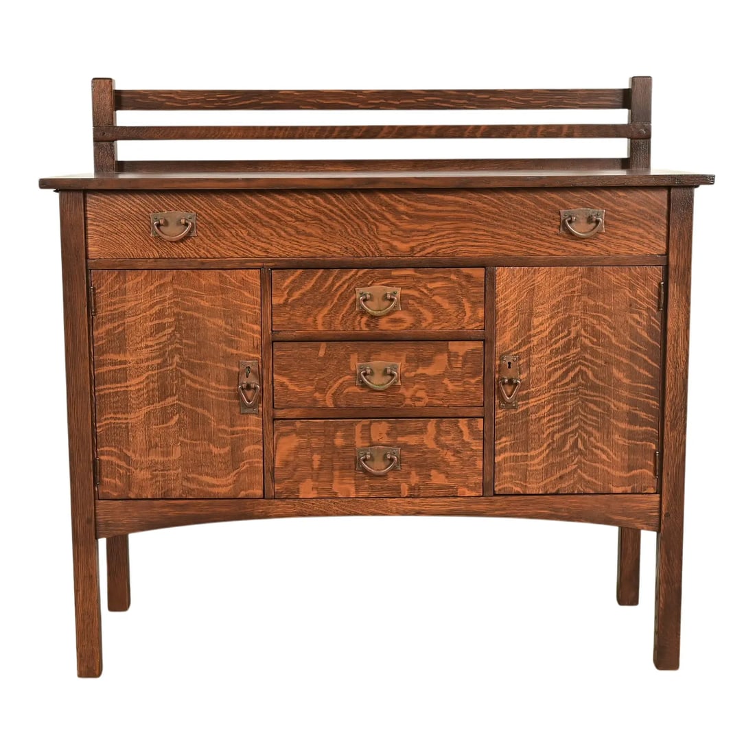 Gustav Stickley Antique Mission Oak Arts & Crafts Sideboard, Newly Refinished (1 of 15)