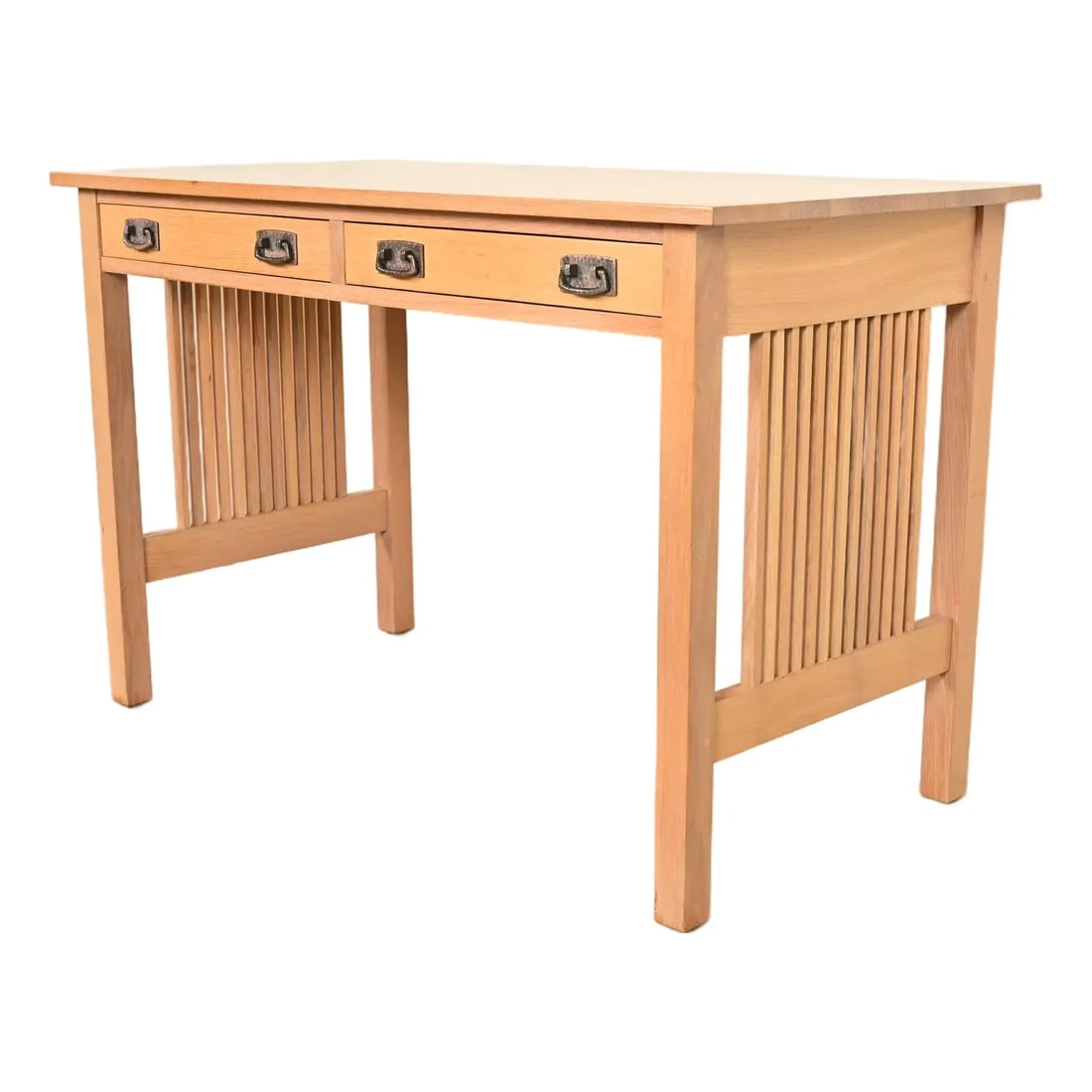 Stickley Mission Oak Arts & Crafts Spindle Writing Desk or Library Table (1 of 11)